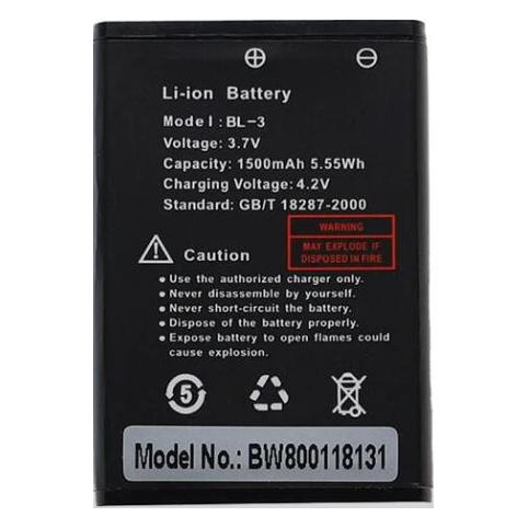 Batterij talkie walkie baofeng bf t6