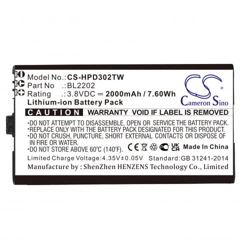 Batterij talkie walkie hytera bd302