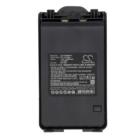 Batterij talkie walkie icom ic t70a