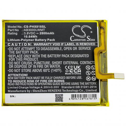 Batterij telefoon philips xenium x818