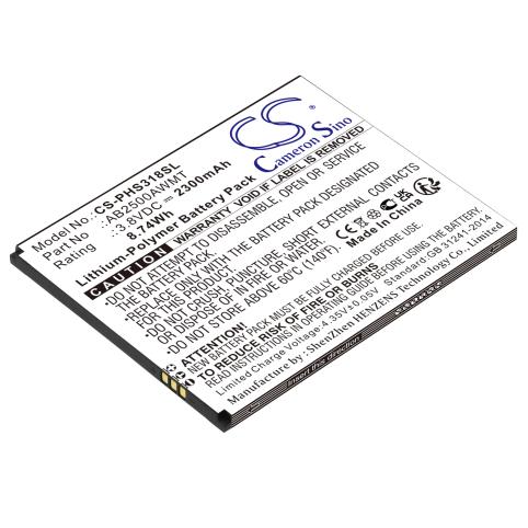 Batterij telefoon philips xenium s318