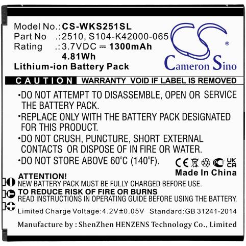 Batterie pour telephone wiko 2510 sunny 2 batterij telefoon