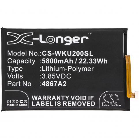 Batterie pour telephone wiko 4867a2 power u20 batterij telefoon