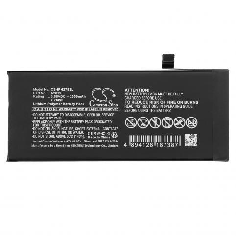 Batterij  apple a2819