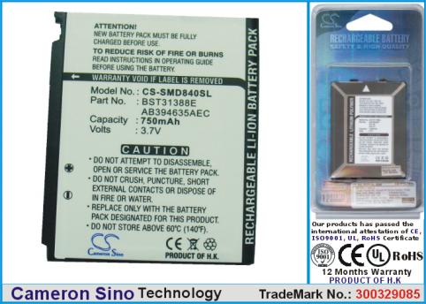 Batterie pour telephone samsung sgh d848 sgh d840 m359 batterij telefoon