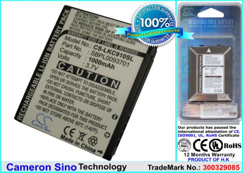 Batterij telefoon lg kc910