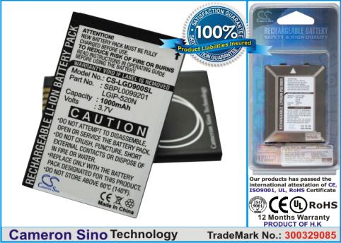 Batterie pour telephone lg gd900 gd900 crystal bl40 chocolate batterij telefoon