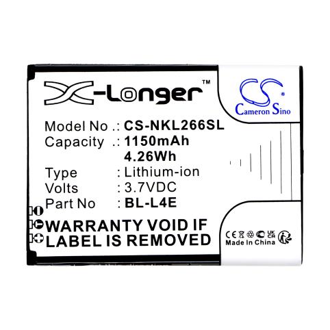 Batterij  nokia bl l4e