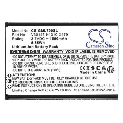 Batterie pour telephone gigaset v30145 k1310 x479 gl7 batterij telefoon