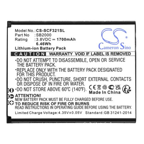 Batterij telefoon schok flip sc3218t