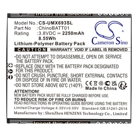 Batterij telefoon umx u683cl