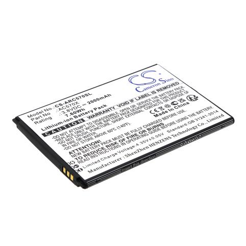 Batterie pour telephone archos batterij telefoon oxygen 57