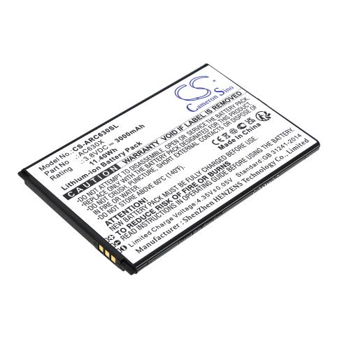 Batterij telefoon archos oxygen 63