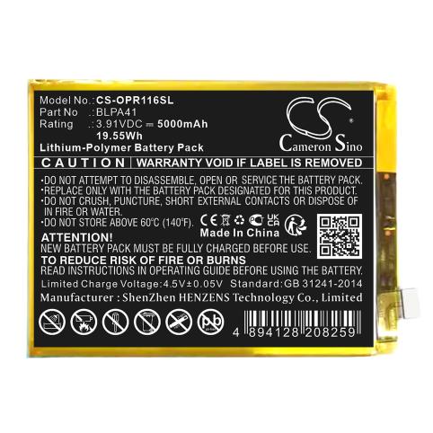 Batterij telefoon oppo reno 11f