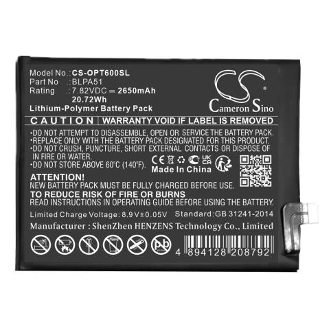 Batterij telefoon oppo realme gt 6t