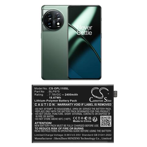 Batterij telefoon oneplus oneplus 11