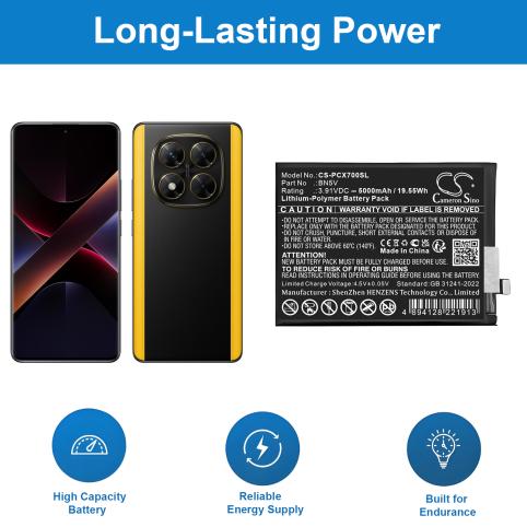 Batterij telefoon poco x7