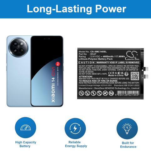 Batterij telefoon xiaomi civi 4 pro 5g