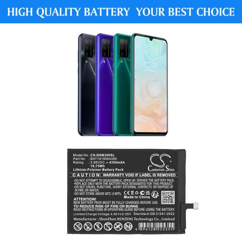 Batterij telefoon doogee n20