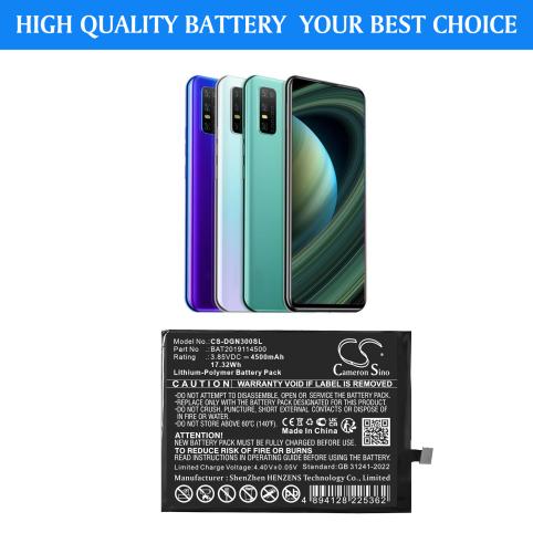 Batterij telefoon doogee n30