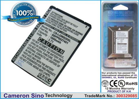 Batterij telefoon lg gw620f