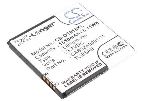 Batterij telefoon alcatel one touch 918 mix