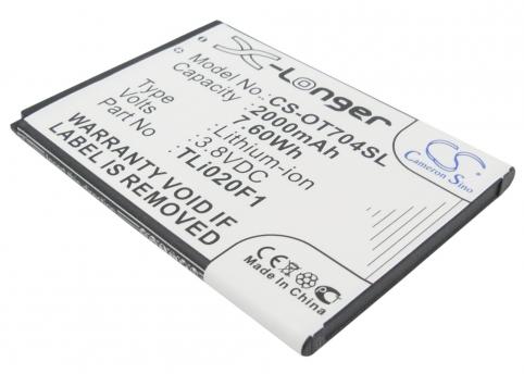Batterie pour telephone alcatel tli020f1 one touch pop c7 batterij telefoon