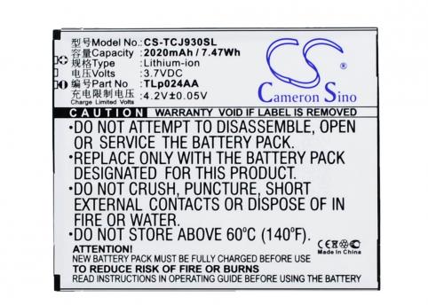 Batterij telefoon tcl j930t