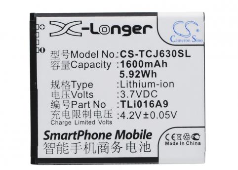 Batterij telefoon tcl j600t