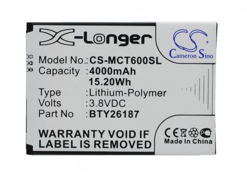 Batterij telefoon mobistel cynus t6