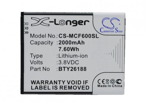 Batterij telefoon mobistel cynus f6