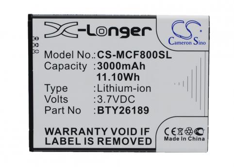 Batterij telefoon mobistel cynus f8