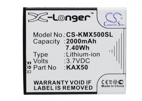 Batterij telefoon kazam trooper x5.0