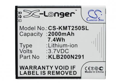 Batterij telefoon kazam trooper 2 5.0