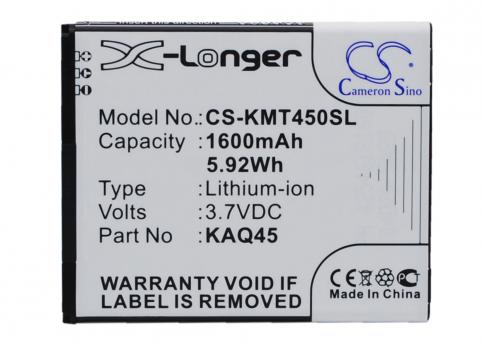 Batterij telefoon kazam thunder q4.5
