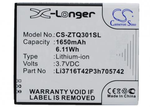 Batterij  a+world li3716t42p3h705742