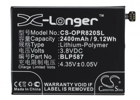 Batterij telefoon oppo r1c
