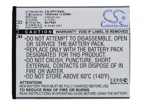 Batterij telefoon oppo 1107