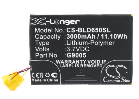 Batterij telefoon blu d650a
