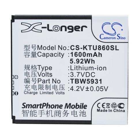 Batterij telefoon highscreen omega q
