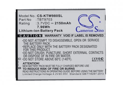 Batterij  k touch tbt9703