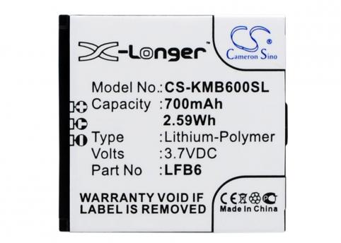 Batterij telefoon kazam life b6