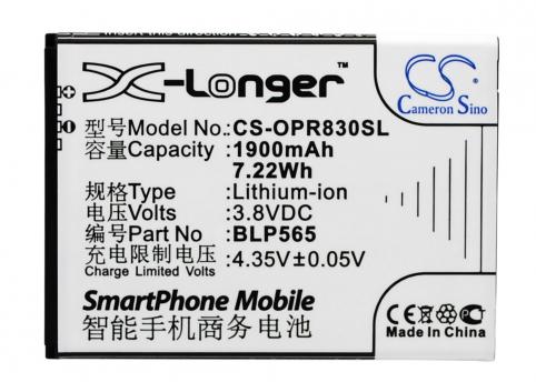 Batterij telefoon oppo r830