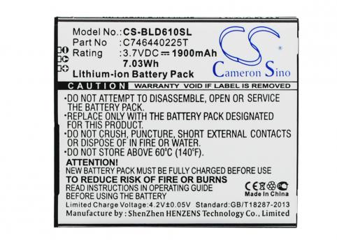 Batterij telefoon blu d610i