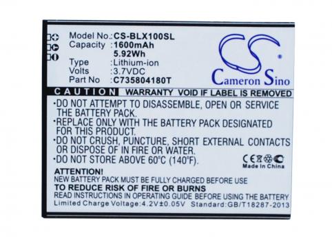 Batterij telefoon blu l100