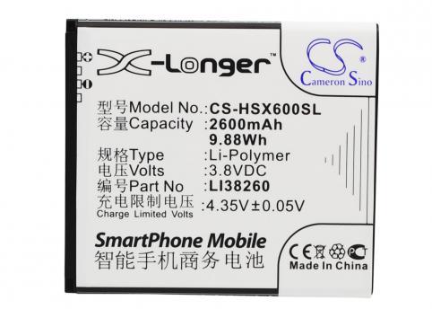 Batterij telefoon hisense x6t