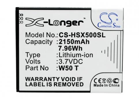 Batterij telefoon hasee w50ts