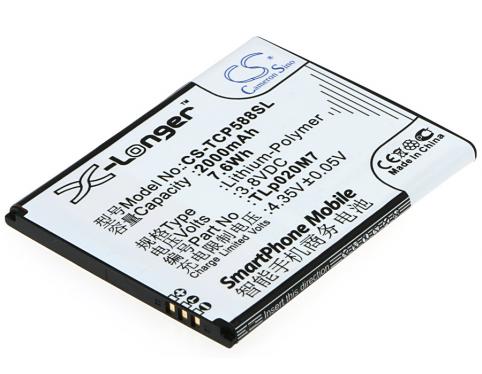 Batterij telefoon tcl p588l