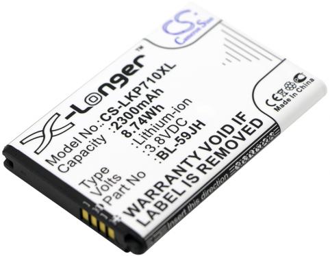 Batterij telefoon lg as870