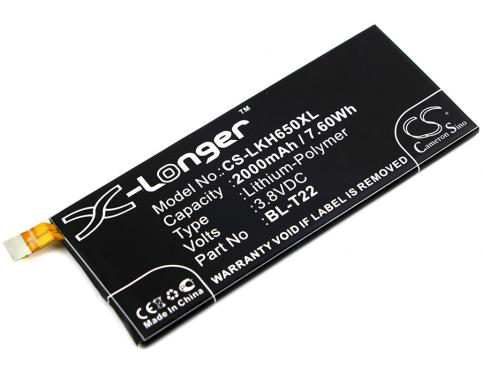 Batterij telefoon lg zero 4g lte